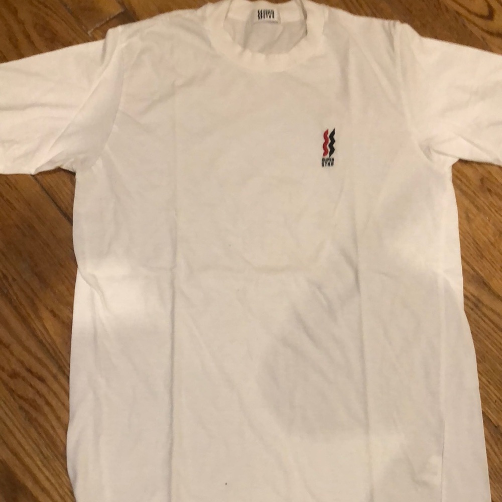 Vintage 1990 White Shirt with Logo